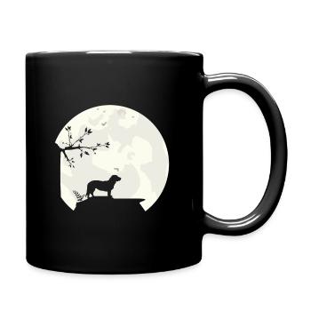 Alpine Dachsbracke full moon silhouette - Full Colour Mug - black - Right