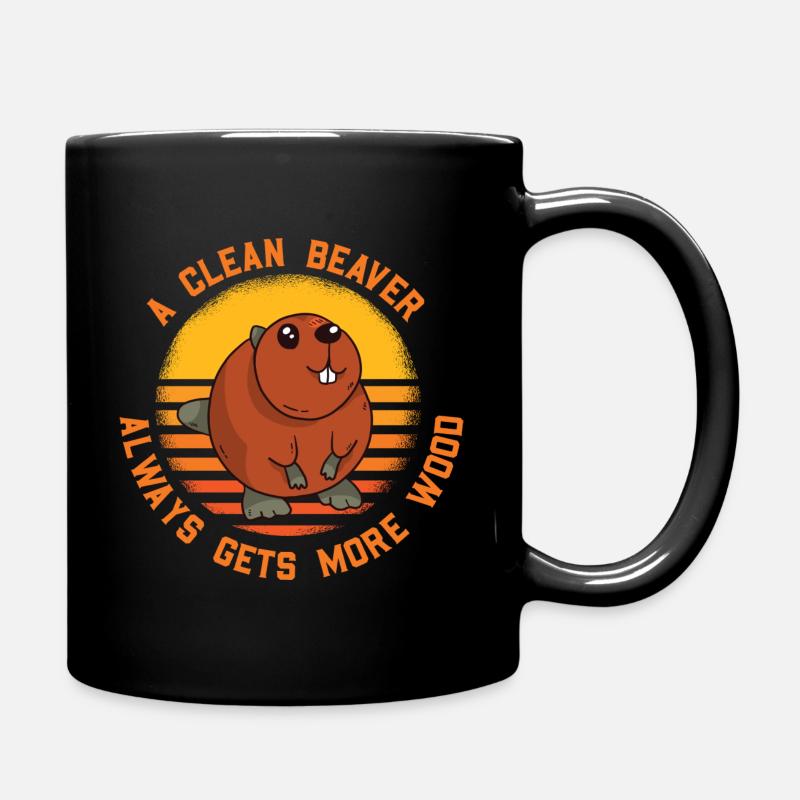 A Clean Beaver Always Gets More Wood - Mug uni - noir