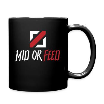 Mid- oder Feed-Produkte - Tasse einfarbig - Schwarz - Rechts
