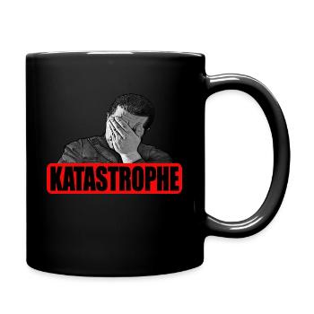 Katastrophe in der Werkstatt mit Buddies. - Tasse einfarbig - Schwarz - Rechts
