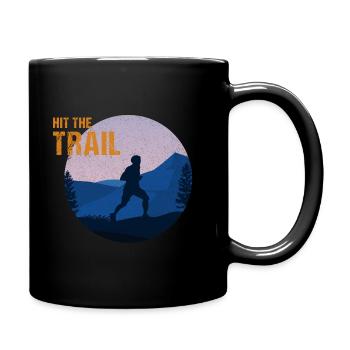 Trail Running - Full Colour Mug - black - Right
