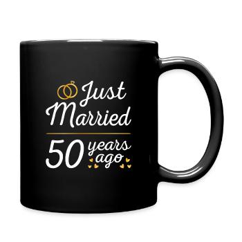 Just Married 50 Years Ago II - Full Colour Mug - black - Right