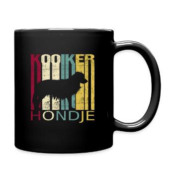 Kooikerhondje Kooiker Vintage Rétro - Mug uni - noir - Droite