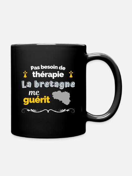 Bretagne humour pour cadeau breton - Mug uni - noir
