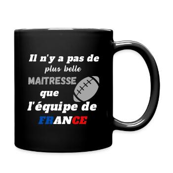 Rugby France cadeau rugby - Mug uni - noir - Droite