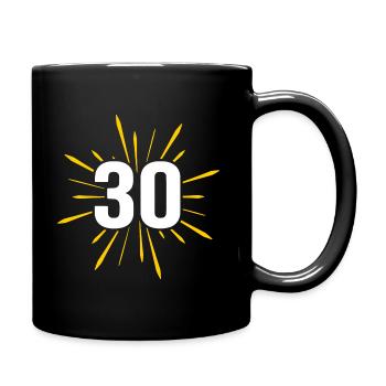 30 anniversaire 30 ans de feux d’artifice - Mug uni - noir - Droite
