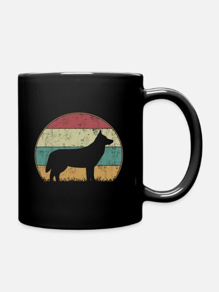 Harzer Fuchs Vintage - Tasse einfarbig - Schwarz