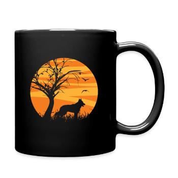 Swiss White Shepherd Sunrise - Full Colour Mug - black - Right