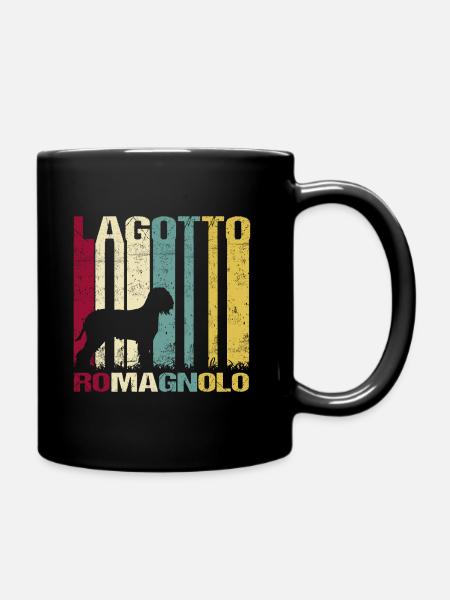 Lagotto Romagnolo Vintage - Full Colour Mug - black