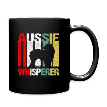 Aussie Whisperer Vintage - Full Colour Mug - black - Right