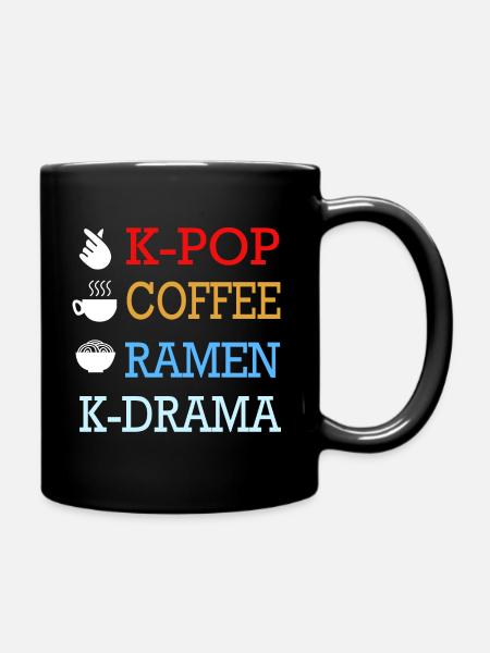 K-Pop Café Korea Pop Kdrama Kpop Corée - Mug uni - noir