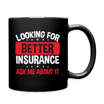 Courtier inurance Looking for better Ask me Agent - Mug uni - noir - Droite