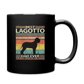 Lagotto Romagnolo Best Dad Ever Saying - Full Colour Mug - black - Right
