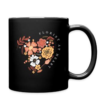 Belle fleur coeur jardinage Amateurs de plantes - Mug uni - noir - Droite
