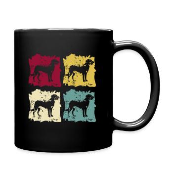 Beauceron Retro Vintage - Full Colour Mug - black - Right