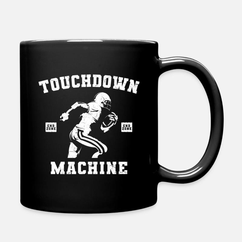 American Football Touchdown - Full Colour Mug - black