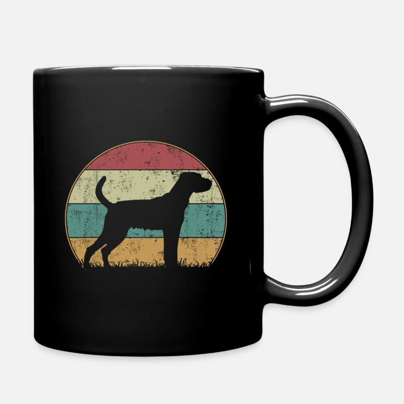 Parson Russell Terrier Retro Vintage - Tasse einfarbig - Schwarz