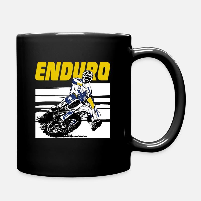 Enduro Offroad - Tasse einfarbig - Schwarz