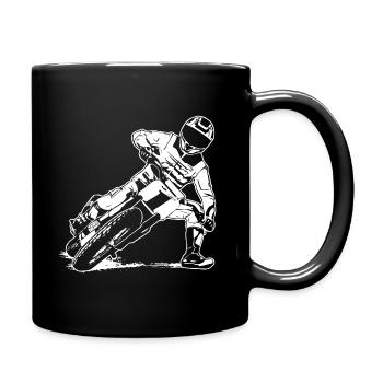 Flat Track Racer - Speedway - Tasse einfarbig - Schwarz - Rechts