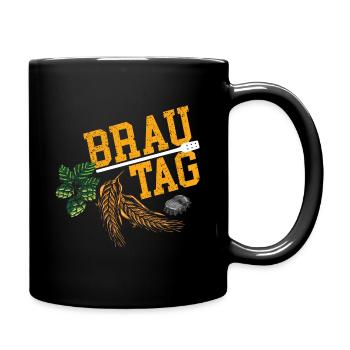 Hobbybrauer Bierbrauer Brautag Bier - Tasse einfarbig - Schwarz - Rechts