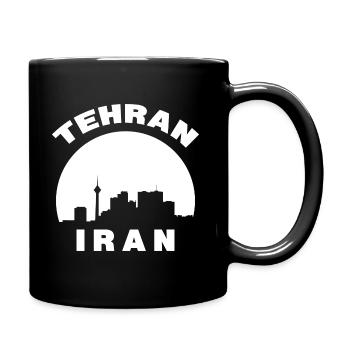 Tehran Iran Silhouette Gift - Full Colour Mug - black - Right