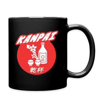 kanpai saké tchin japon - Mug uni - noir - Droite