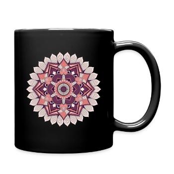 Mandala - Full Colour Mug - black - Right