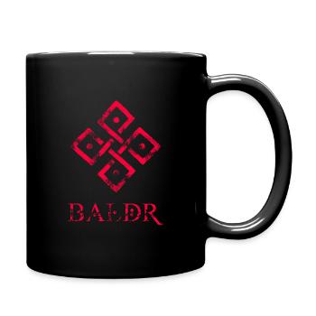 Wikinger Baldr Symbol - Tasse einfarbig - Schwarz - Rechts