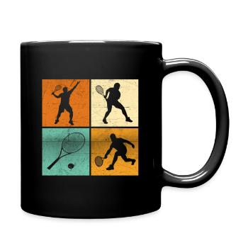 Passionné de tennis tshirt joueur de tennis - Mug uni - noir - Droite