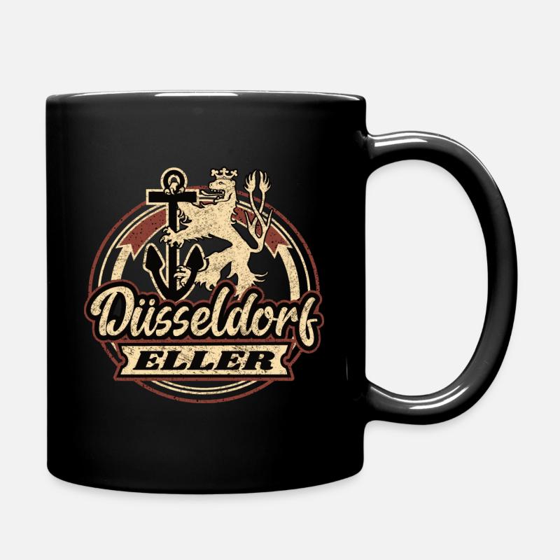 Düsseldorf Eller Retro Design - Tasse einfarbig - Schwarz