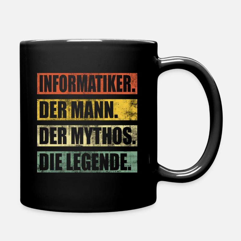 Informatiker informatik Vintage Lustig Spruch - Tasse einfarbig - Schwarz