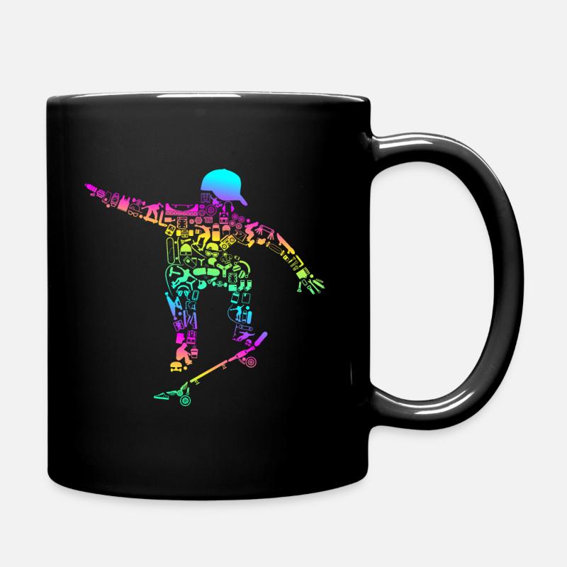 Skater Stunt Freestyle - Tasse einfarbig - Schwarz