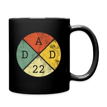 Papa 2022 Futur Père Papa Vintage - Mug uni - noir - Droite