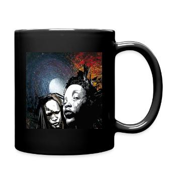 ghosts - Tasse einfarbig - Schwarz - Rechts