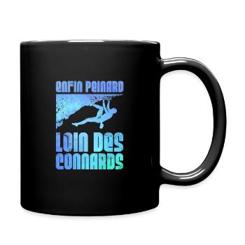 Endlich ruhiges Klettern - Tasse einfarbig - Schwarz - Rechts