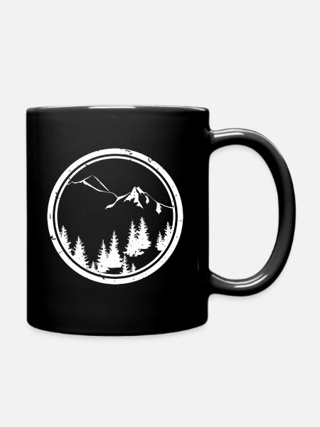 Montagnes - Mug uni - noir