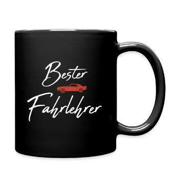 Bester Fahrlehrer - Tasse einfarbig - Schwarz - Rechts