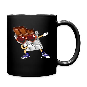 Chocolat saint valentin Dab cadeau couple - Mug uni - noir - Droite