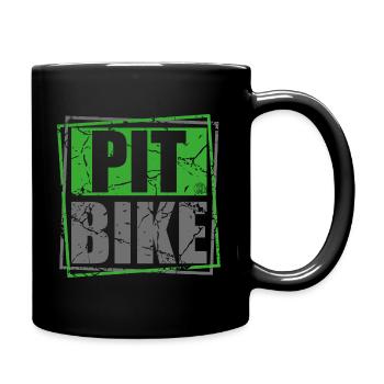 PITBIKE GREEN - Tasse einfarbig - Schwarz - Rechts