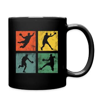 Handball Handball Player Handball Player Vintage - Full Colour Mug - black - Right