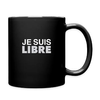 Je suis libre - Mug uni - noir - Droite