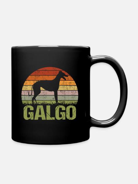 Galgo Espanol Chien Rétro Vintage Cadeau - Mug uni - noir