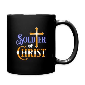 Soldier of Christ - Full Colour Mug - black - Right