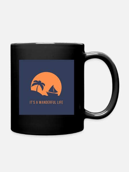 It's a wanderful life - Tasse einfarbig - Schwarz