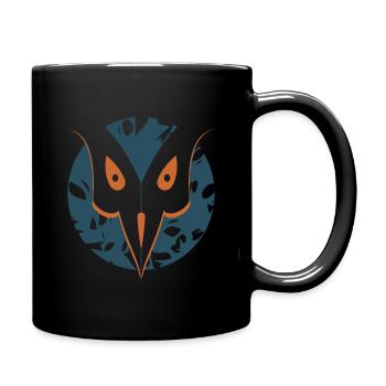 Vogel - Tasse einfarbig - Schwarz - Rechts