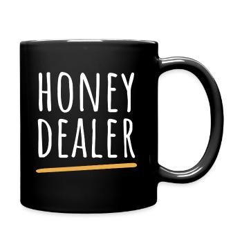 Honey Dealer Beekeeper Bee Honey Beekeeping Honeycomb - Full Colour Mug - black - Right