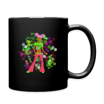 Dance2Trance - Dance and fly - Tasse einfarbig - Schwarz - Rechts