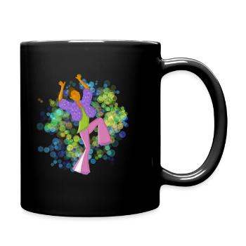 Dance2Trance - Never Stop Dancing - Tasse einfarbig - Schwarz - Rechts