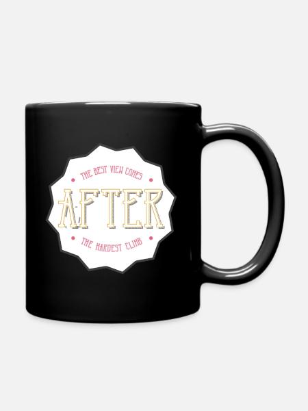 Klettern - Tasse einfarbig - Schwarz