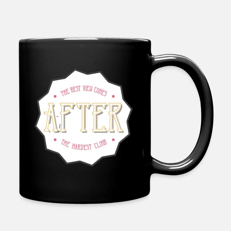 Klettern - Tasse einfarbig - Schwarz